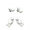 8Pcs White Bear and Fawn Chopstick Rest Holder Ceramics Decorative Tableware Stand Rack