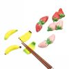 8Pcs Ceramics Decorative Fruit Chopstick Holder Rest Watermelon and Strawberry Tableware Stand