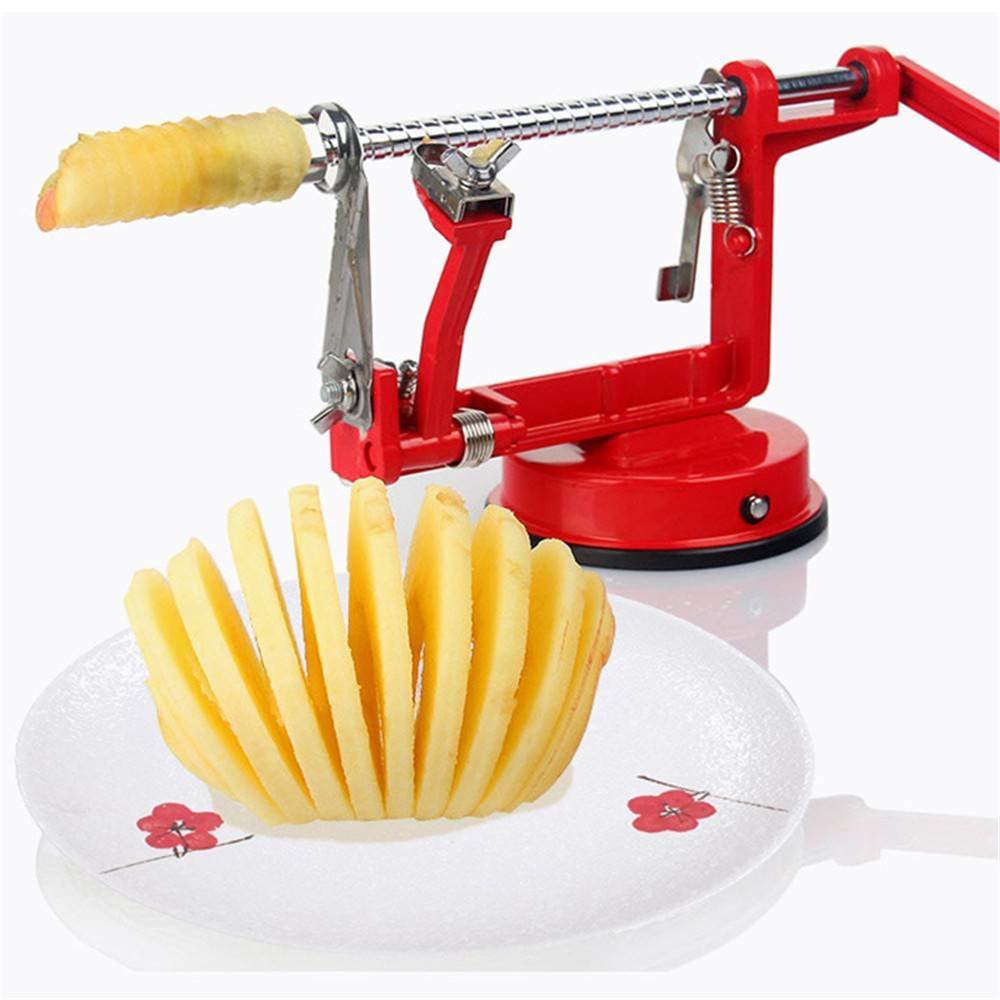 3 in 1 Apple Slinky Machine Peeler Corer Fruit Cutter Slicer Useful Kitchen Tool 3 in 1 Apple Slinky Machine Peeler Corer Fruit Cutter Slicer Useful Kitchen Tool