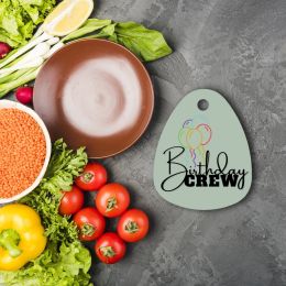 Birthday Crew Glass Cutting Board