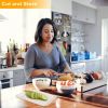Bamboo Cutting Board with Sliding Draw Tray BPA-free Anti-bacterial Chopping Board