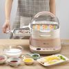Bear Mini Steamed Vermicelli Roll Maker,Chinese Breakfast Maker,Multi-function Warmer Steamer
