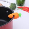 Kitchen Lid Small Carrot Silicone Holder Pot Cover Overflow Preventer Heightening Practical Kitchen