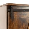 Buffet & Sideboard with Sliding Barn Door Multi-functional Storage Cabinet For Farmhouse