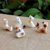 5Pcs Kitten Chopstick Holder Rest Ceramics Desk Decorative Animal Spoon Fork Knife Stand