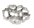 7pcs Stainless Steel Cake Fondant Cookie Biscuit Candy Mould Mold Cutters Leaves Shapes DIY Decorating Tools Baking Kit