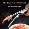 304 Stainless Steel Shelling Tool For Shrimp Kitchen Tool Practical Kitchen Accessories
