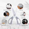 Kitchen Knife Set, 15 Piece Knife Sets with Block, Chef Knives with Non-Slip German Stainless Steel Hollow Handle Cutlery Set with Multifunctional Sci