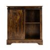Buffet & Sideboard with Sliding Barn Door Multi-functional Storage Cabinet For Farmhouse