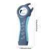 Jar Opener 5 in 1 Multi Function Can Opener Bottle Opener Kit with Silicone Handle Easy to Use for Children