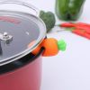 Kitchen Lid Small Carrot Silicone Holder Pot Cover Overflow Preventer Heightening Practical Kitchen