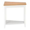 [(20.3-40) x 60 x 61cm] Simple and Irregular Sofa Table Light Walnut Color White