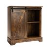 Buffet & Sideboard with Sliding Barn Door Multi-functional Storage Cabinet For Farmhouse