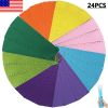 24 Pack Neoprene Freezer Pop Sleeve Ice Pop Sleeve Popsicle Holders BPA-Free for Kids Party Drink - 8 Colors