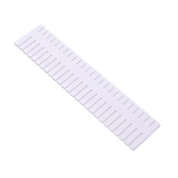 Drawer Dividers Organizer 4 Pack, Adjustable Grid Drawer Separators for Socks Underwear Makeup Storage (Color: White, size: 18.5Ã—2.76in)