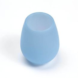 Silicone Wine Glass (Color: Blue, size: 8.5*10.5*0.4 cm)