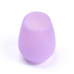 Silicone Wine Glass (Color: Purple, size: 8.5*10.5*0.4 cm)