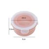 Round Mini Refrigerator Crisper Lunch Box Kitchen Plastic Storage Rectangular Sealed Case