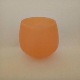 Silicone Wine Glass (Color: orange, size: 8.5*10.5*0.4 cm)