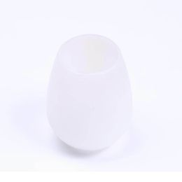 Silicone Wine Glass (Color: White, size: 8.5*10.5*0.4 cm)