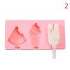 Silicone Ice Cream Mold Popsicle Molds DIY Homemade Cartoon Ice Cream Popsicle Ice Pop Maker Mould