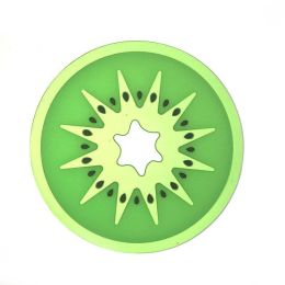5pc/set Cup Mat Pad Coaster Fruit Shape Silicone Cup Pad Slip Insulation Pad Hot Drink (size: Kiwi)