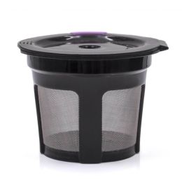 Reusable K Cups For Keurig Brewers Universal Fit For Easy To Use Refillable Single Cup Coffee Filter (Color: purple single, size: 20ml)