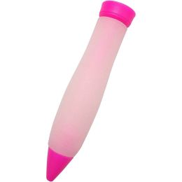 2022 Mold Cup Icing Piping Silicone Food Writing Pen Chocolate Cake Mold Cup Cookie Icing Piping DIY Doodle Pen Milking Grease Pen Kitchen Accessories (Color: Hot Pink, size: 1pcs)