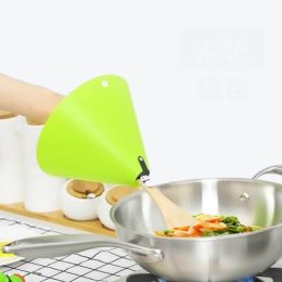 Kitchen Tools Household Appliances Kitchen Artifact Cooking Oil Splash And Scald Proof Shield (Color: green, size: Style 2)