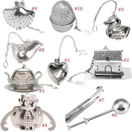 Kitchen Households Tea Infuser Strainer For Filter Stainless Steel Teaspoon Creative Modern Family (size: z6)