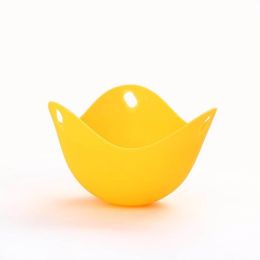 Silicone Egg Poacher Poaching Pods Cooker Boiler Egg Mold Bowl Rings Pancake Maker Tools (Color: orange, size: 1pc)
