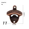1/2/4Pcs Home Kitchen Gadgets Bottle Opener Wall Mounted Vintage Retro Alloy Hanging Open Beer Tools