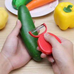 Newest Apple zesters Fruit Vegetable Peeler Cute New Kitchen Tools Kitchen Cutlery Vegetable Fruit (Color: Red, size: Unpacked red)