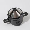 Foldable Portable Coffee Filter Coffee Maker Stainless Steel Drip Coffee Tea Holder Reusable Paperless Pour Over Coffee Dripper
