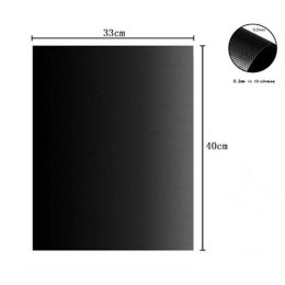 BBQ Mat Reuseable Barbecue Non-stick Liners Pan Fry Liner Pads Cooking Tool Sheet Pad (Color: Black, size: 4pcs)