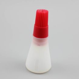Fangyuan suckable oil control seasoning barbecue brush baking oil bottle squeeze oil brush (Color: Red, size: red)