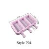 Silicone Ice Cream Mold Popsicle Molds DIY Homemade Cartoon Ice Cream Popsicle Ice Pop Maker Mould