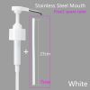 Stainless Steel Ketchup Vinegar Bottle Press Nozzle Sauce Push-type Pump Push-Type Tools Kitchen