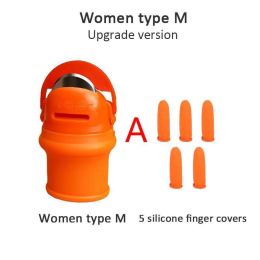 Silicone Thumb Knife Professional Harvesting Plant Knife Anti-Cut Finger Cover Garden Vegetable Gard (size: A(M))