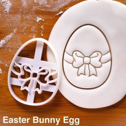 Cartoon Easter Egg Cookie Embosser Mold Cute Bunny Chick Biscuit Cutting Die Set Baking Cake Tool (size: Bunny Egg)