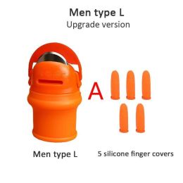 Silicone Thumb Knife Professional Harvesting Plant Knife Anti-Cut Finger Cover Garden Vegetable Gard (size: A(L))