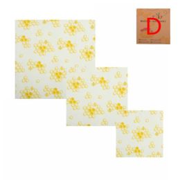 3pcs/set Reusable Waste Food Wrap Beeswax Wrap Sustainable Free Beeswax Food Storage Cloth Eco Frien (size: D)