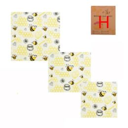 3pcs/set Reusable Waste Food Wrap Beeswax Wrap Sustainable Free Beeswax Food Storage Cloth Eco Frien (size: H)
