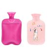 Rubber Thermos With Cute Knit Cover Warm Handbag For Girls Christmas Gifts