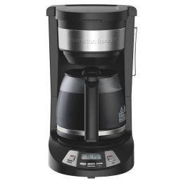 Home Button Multiple Cups Programmable Coffee Maker (Main Material: Plastic, Color: Black)