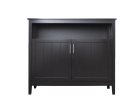 Free shipping Kitchen Storage Sideboard Dining Buffet Server Cabinet Cupboard, Free Standing Storage Chest with 2 Level Cabinets and Open Shelf, Adjus