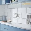 Pot Filler Faucet Wall-Mount for Kitchen Integrated Embedded NPT Thread Design Lead-Free Stainless Steel Faucet with 360Â° 2-Handle Folding Arms Rotat