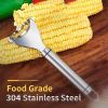 1 Pcs Corn Peeler Corn Planer Thresher Stainless Steel Corn Peeler for Corn On the Cob Corn Kernel Remover Tool Magic Corn Stripper Tool Corn Cutter C
