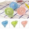 Mini Foldable Funnel Silicone Collapsible Funnel Folding Portable Funnels Be Hung Household Liquid