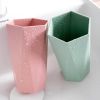 Nordic Style Thickened Wheat Straw PP Diamond Cup Gargle Cup Household Couple Toothbrush Shaped Pure